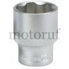 Industria llaves de vaso hexagonales, SUPERLOCK, satinado mate, cromado, 38 mm largo 