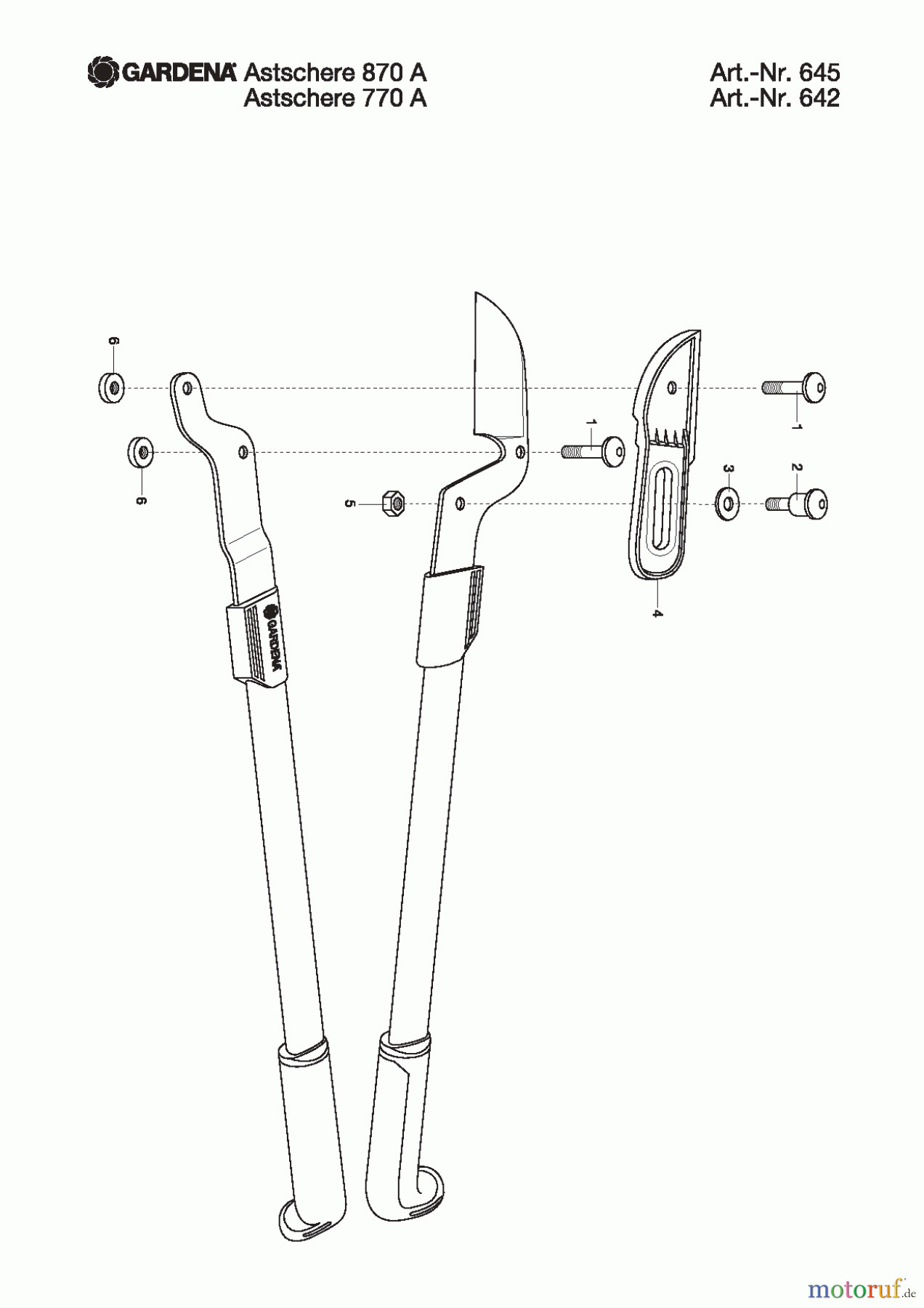  Gardena Gartenschere Astschere 840 B