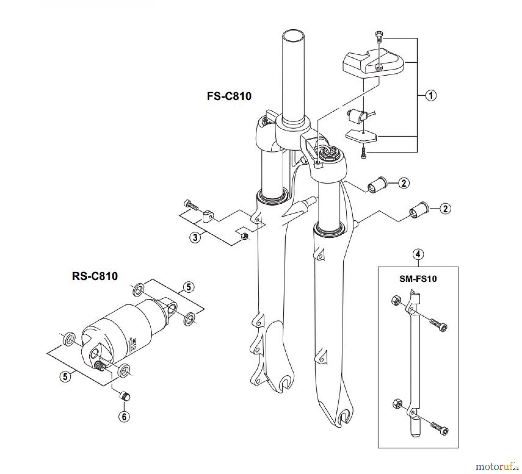  Shimano FS Front Suspension - Federgabel FS-C810