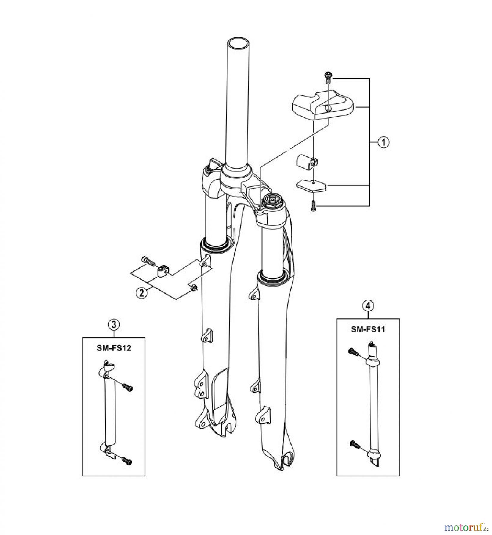  Shimano FS Front Suspension - Federgabel FS-C812