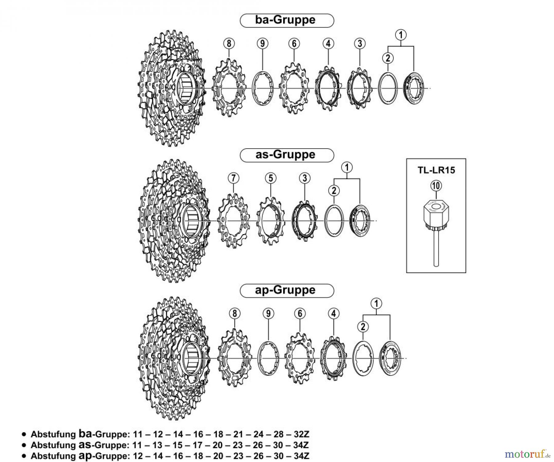  Shimano CS Cassette / Zahnkranz CS-M960