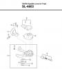 Shimano SL Shift Lever - Schalthebel Listas de piezas de repuesto y dibujos SL-4603 TIAGRA Rapidfire Lever for Triple
