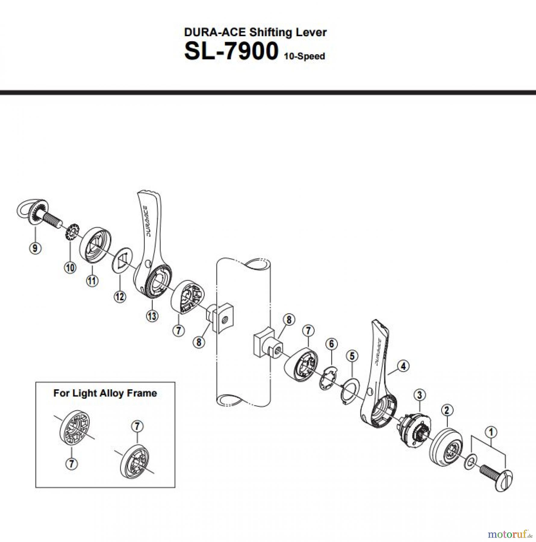  Shimano SL Shift Lever - Schalthebel SL-7900 DURA-ACE Shifting Lever