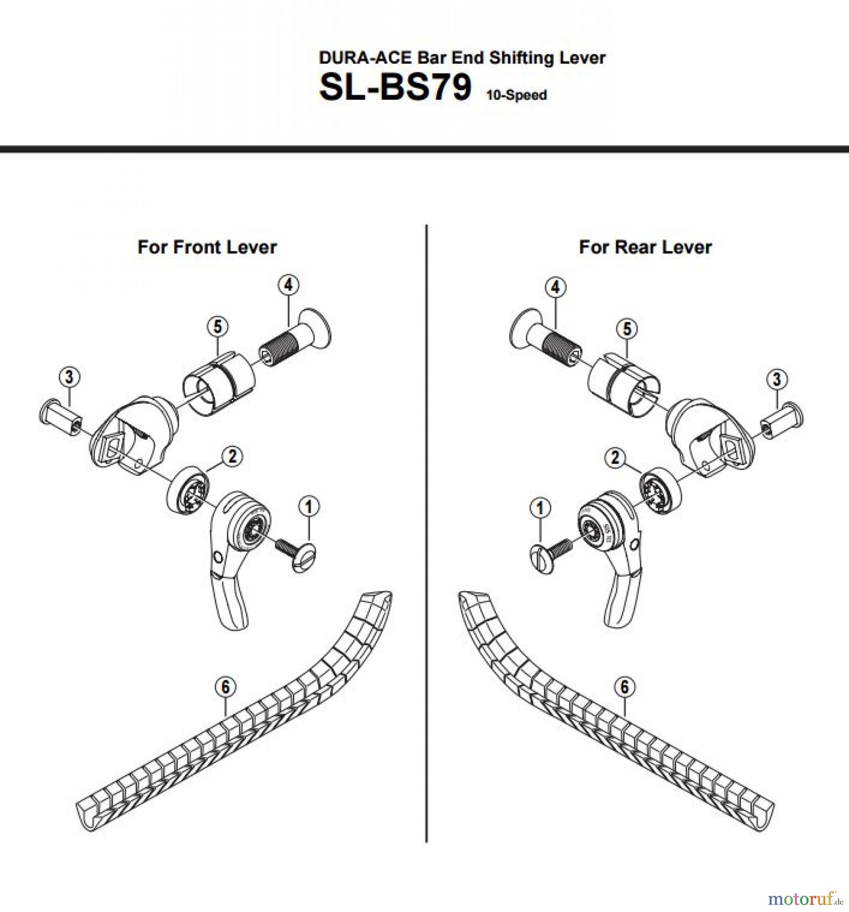  Shimano SL Shift Lever - Schalthebel SL-BS79  DURA-ACE Bar End Shifting Lever