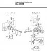Shimano SL Shift Lever - Schalthebel Listas de piezas de repuesto y dibujos SL-C600 SHIMANO NEXAVE Tap-Fire Lever