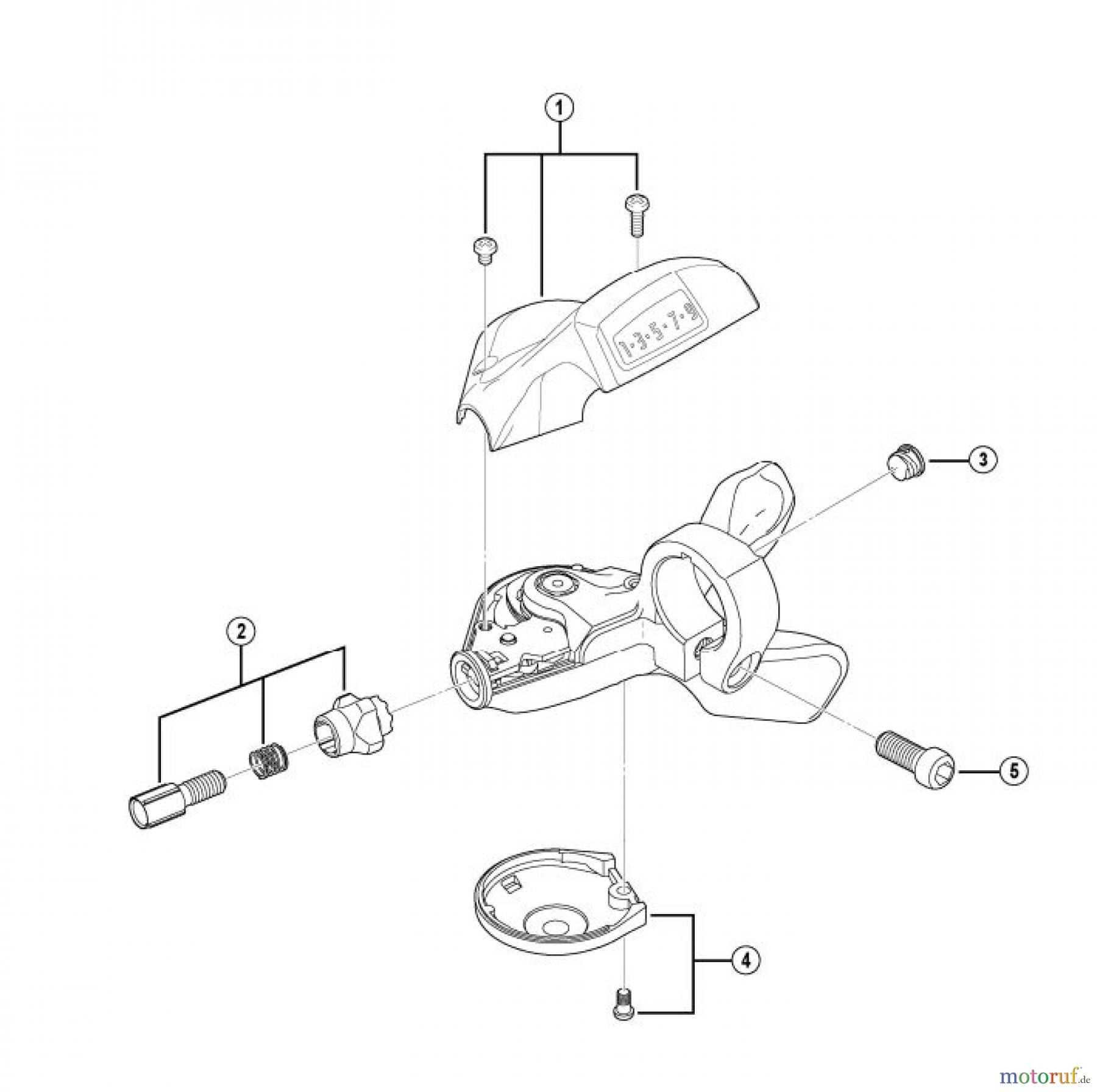  Shimano SL Shift Lever - Schalthebel SL-F800 CAPREO Rapidfire Lever