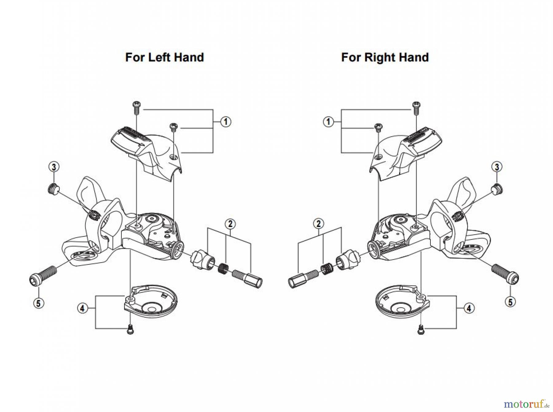  Shimano SL Shift Lever - Schalthebel SL-M530 DEORE Mega-9 Rapidfire Lever 