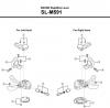 Shimano SL Shift Lever - Schalthebel Listas de piezas de repuesto y dibujos SL-M591 DEORE Rapidfire Lever