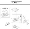 Shimano SL Shift Lever - Schalthebel Listas de piezas de repuesto y dibujos SL-M660-10AR SLX Rapidfire Lever (10-Speed)