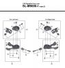 Shimano SL Shift Lever - Schalthebel Listas de piezas de repuesto y dibujos SL-M9000I -3778 I-specⅡ  XTR Rapidfire Plus Lever