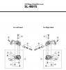 Shimano SL Shift Lever - Schalthebel Listas de piezas de repuesto y dibujos SL-M970 -2610 XTR Mega-9 Rapidfire Lever