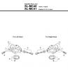 Shimano SL Shift Lever - Schalthebel Listas de piezas de repuesto y dibujos SL-MC40 -11673B Rapidfire Plus Lever 