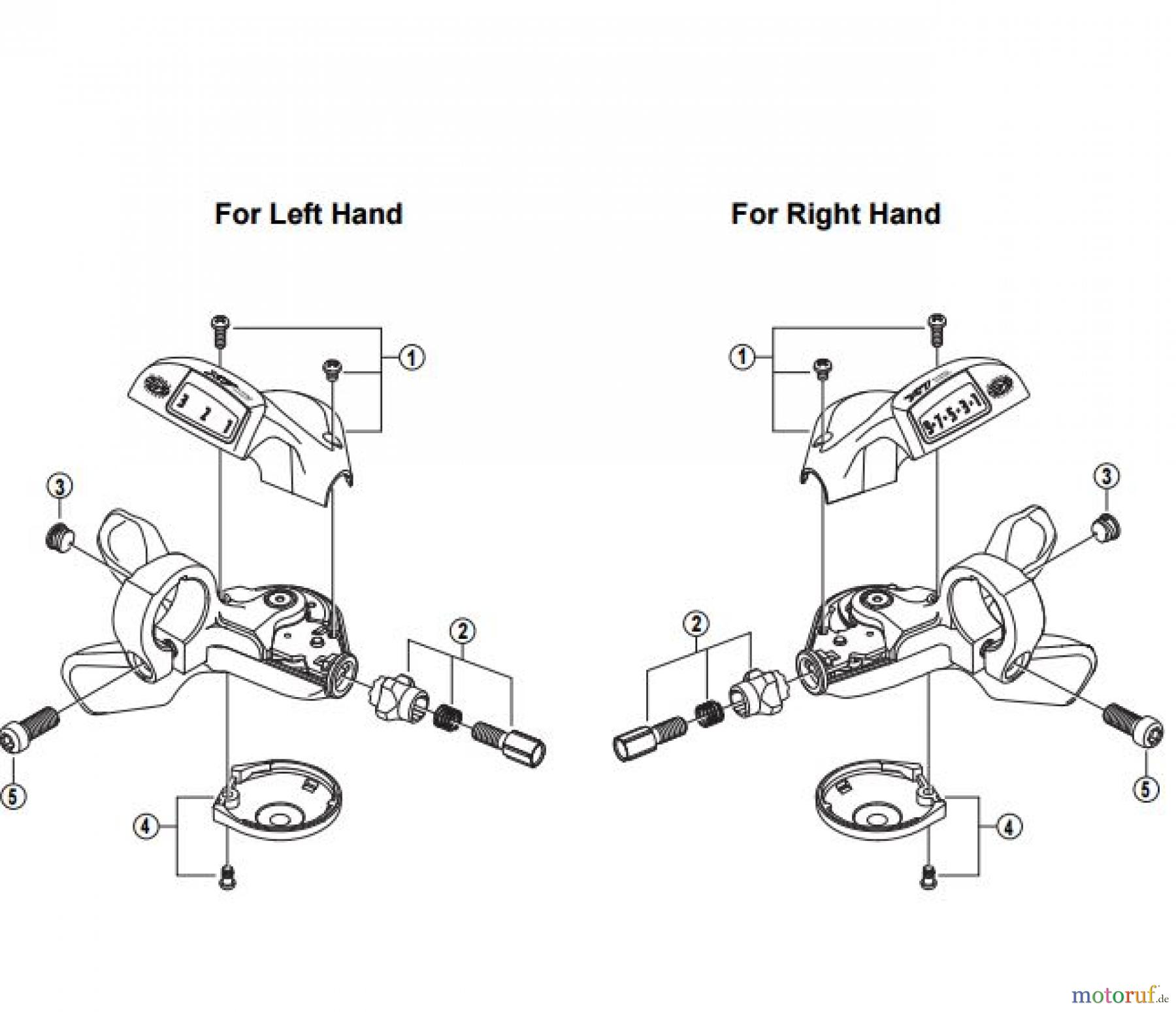  Shimano SL Shift Lever - Schalthebel SL-T660 DEORE LX Rapidfire Lever