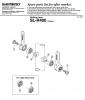 Shimano SL Shift Lever - Schalthebel Listas de piezas de repuesto y dibujos SL-R400 Shifting Lever