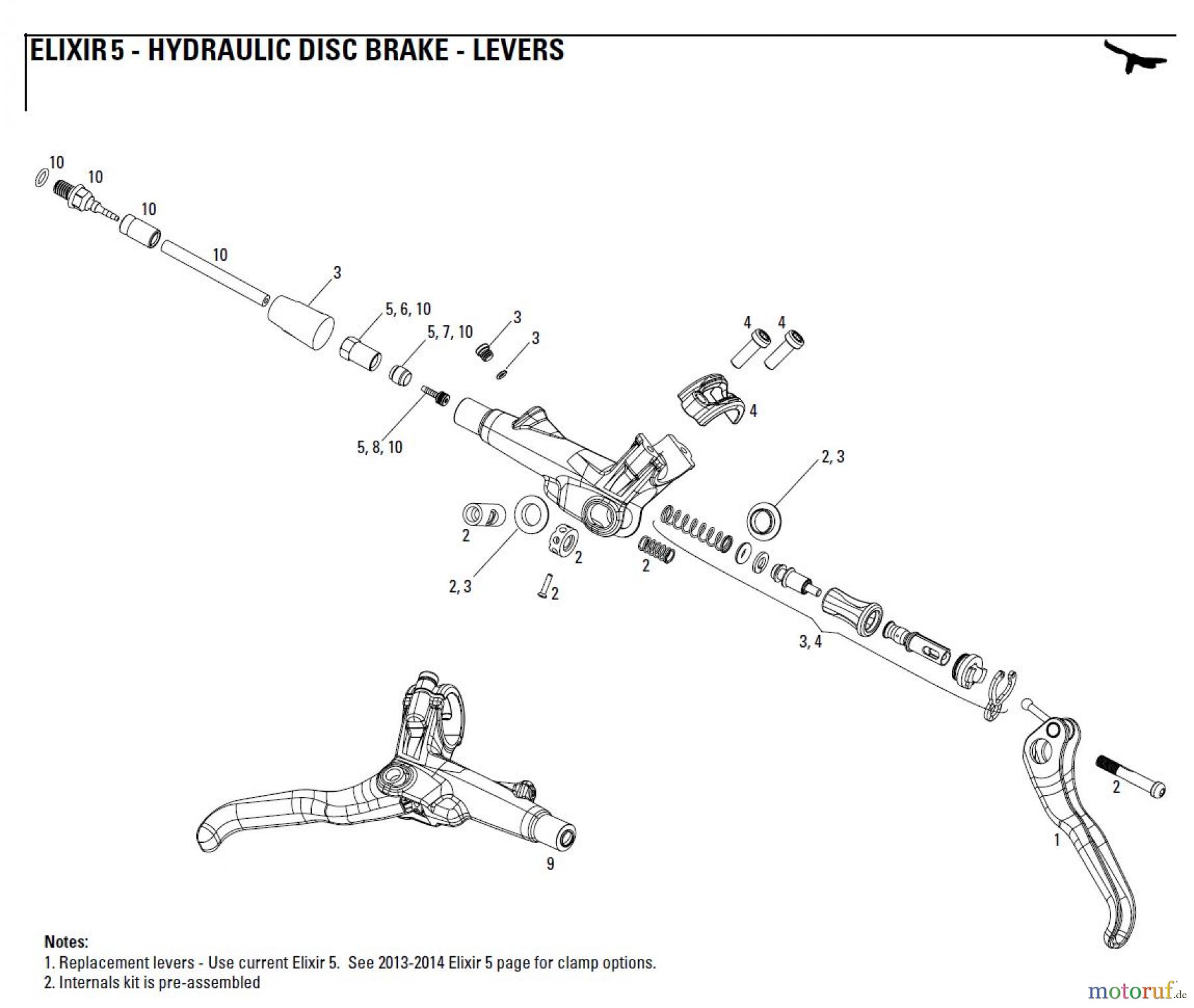  Sram avid HYDRAULIC DISC BRAKE - LEVERS ELIXIR 5 - HYDRAULIC DISC BRAKE - LEVERS