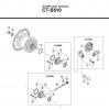 Shimano CT Chain Tensioner - Kettenspanner Listas de piezas de repuesto y dibujos CT-S510 -2958B ALFINE Chain Tensioner