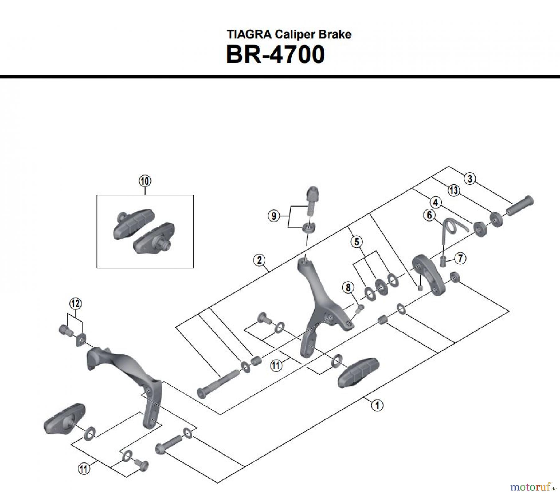  Shimano BR Brake - Bremse BR-4700 -3865A