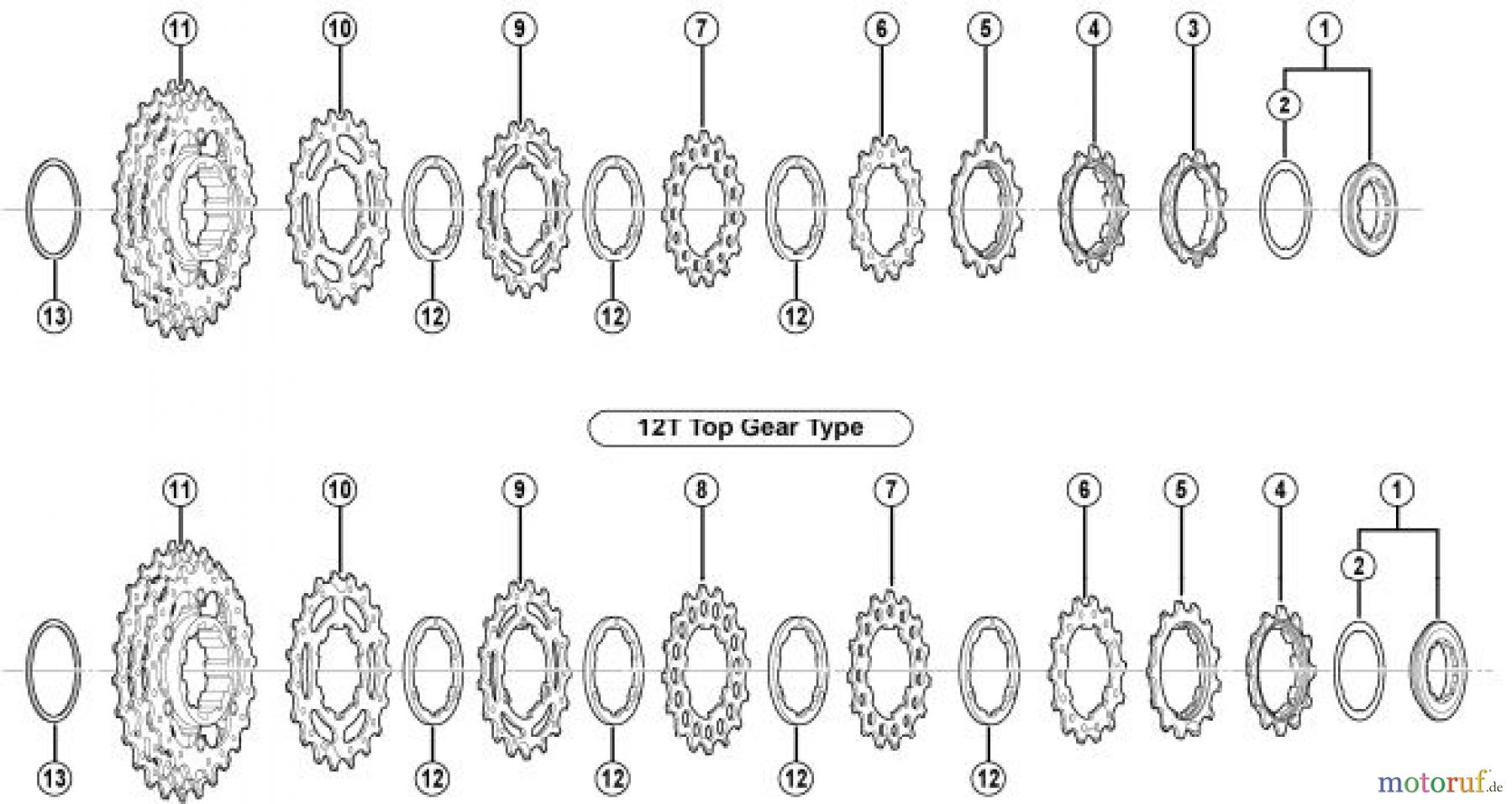  Shimano CS Cassette / Zahnkranz CS-5700SHIMANO 105 Cassette Sprocket