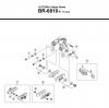 Shimano BR Brake - Bremse Listas de piezas de repuesto y dibujos BR-6810-R -3601 ULTEGRA Caliper Brake