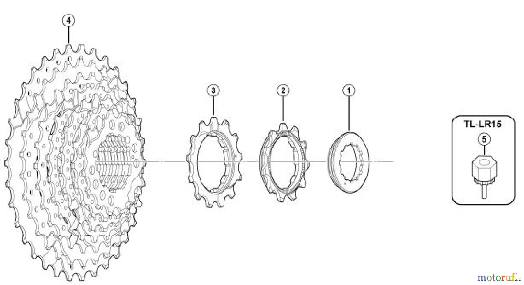  Shimano CS Cassette / Zahnkranz CS-HG20-9 bo/bn-Group Cassette Sprocket (9-Speed)