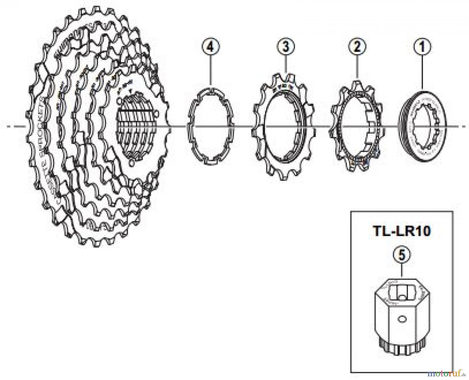  Shimano CS Cassette / Zahnkranz CS-HG30-8I Kassettenzahnkranz 8-fach / an- / aw-Gruppe