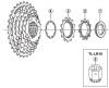 Shimano CS Cassette / Zahnkranz Listas de piezas de repuesto y dibujos CS-HG30-8I Kassettenzahnkranz Achtfach an- / aw-Gruppe