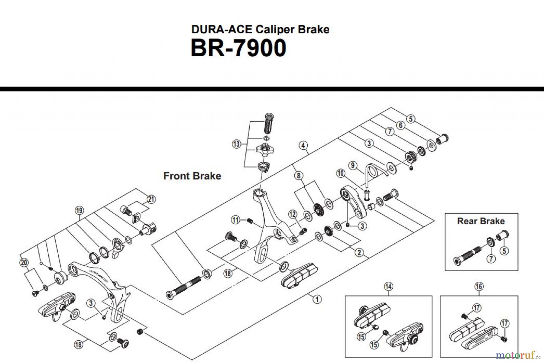  Shimano BR Brake - Bremse BR-7900 -2868A