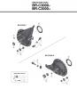 Shimano BR Brake - Bremse Listas de piezas de repuesto y dibujos BR-C3000-F_R -3751A NEXUS Roller Brak