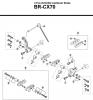 Shimano BR Brake - Bremse Listas de piezas de repuesto y dibujos BR-CX70 -3223A CYCLOCROSS Cantilever Brake