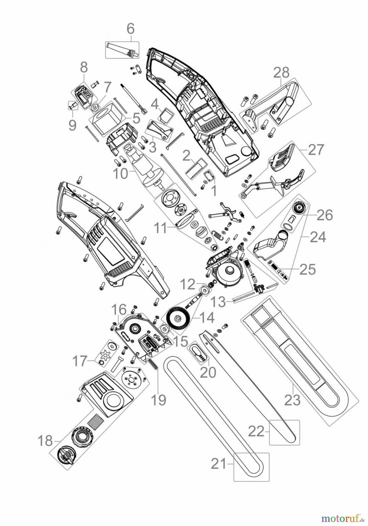  Güde Brennholzbearbeitung Kettensägen Elektro Kettensägen ELEKTRO-KETTENSÄGE KS 401 E - 94112 FSL94112-01