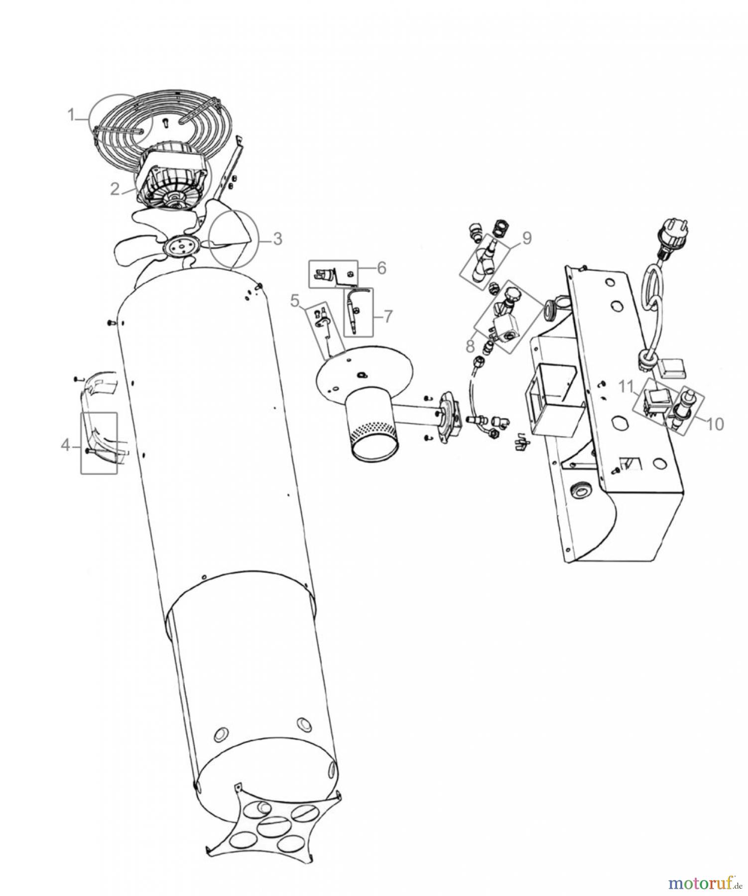  Güde Heizgeräte Gasheizgeräte GASHEIZGEBLÄSE GGH 30 INOX - 85003 FSL85003-01