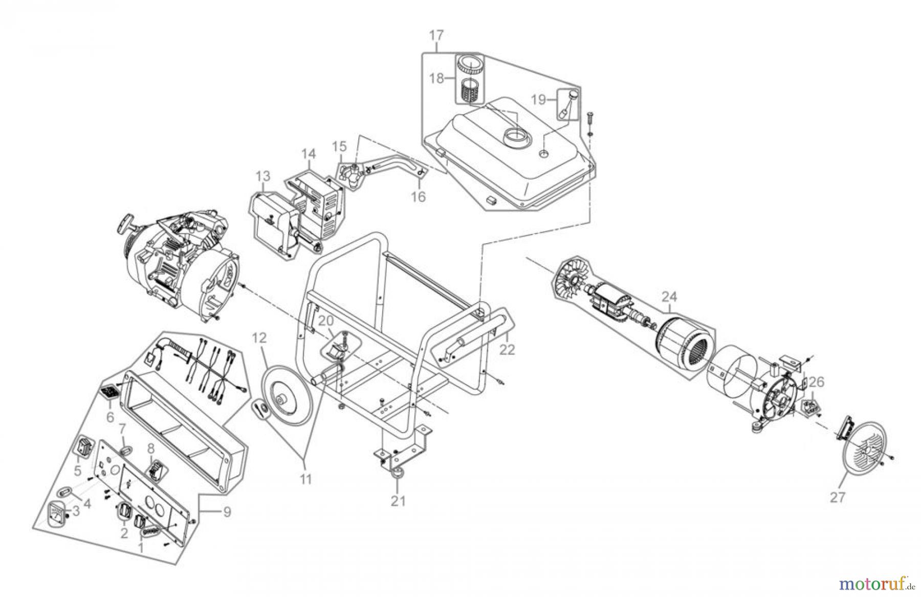  Güde Stromerzeuger Benzin-Stromerzeuger STROMERZEUGER GSE 3700 RS - 40643 FSL40643-01 Seite 1