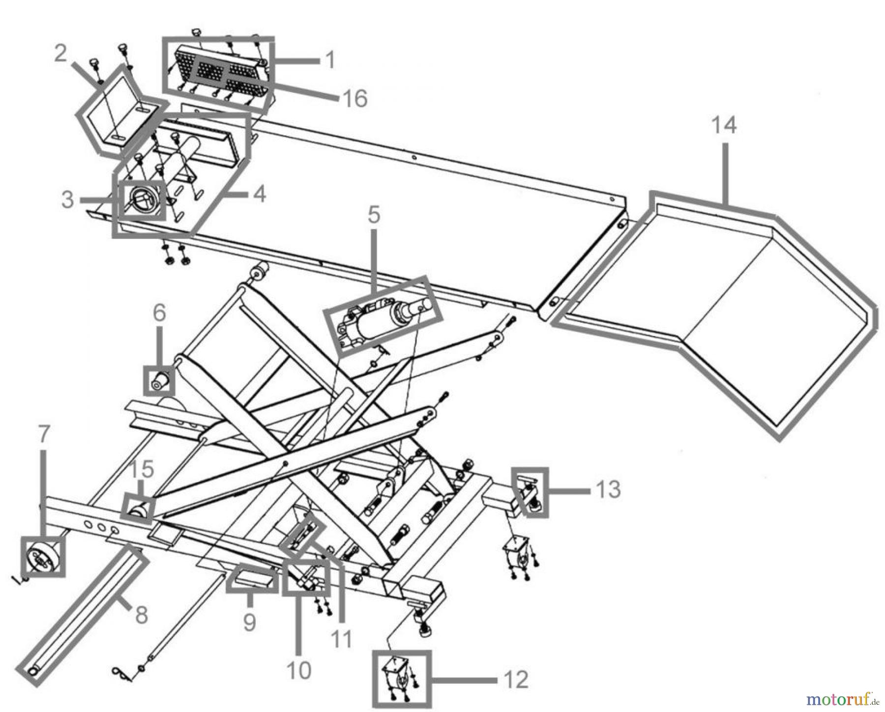  Güde Hebetechnik Montagerampen MOTORRAD MONTAGERAMPE GMR560 - 24332  FSL24332-02  