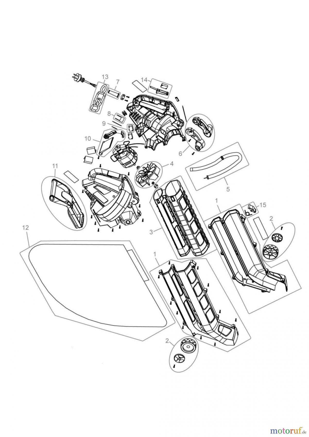  Güde Gartentechnik Laub-Sauger & Bläser Elektro ELEKTRO - LAUBSAUGER GLS 2800 VD - 94355 FSL94355-01