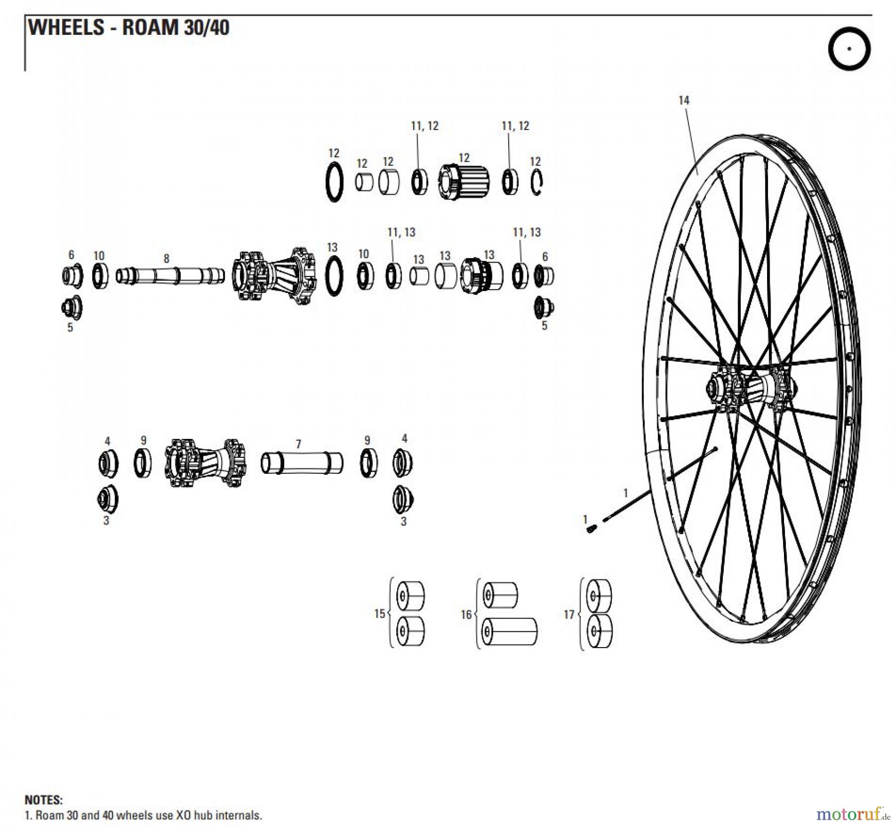  Sram Sram WHEELS - ROAM 30/40