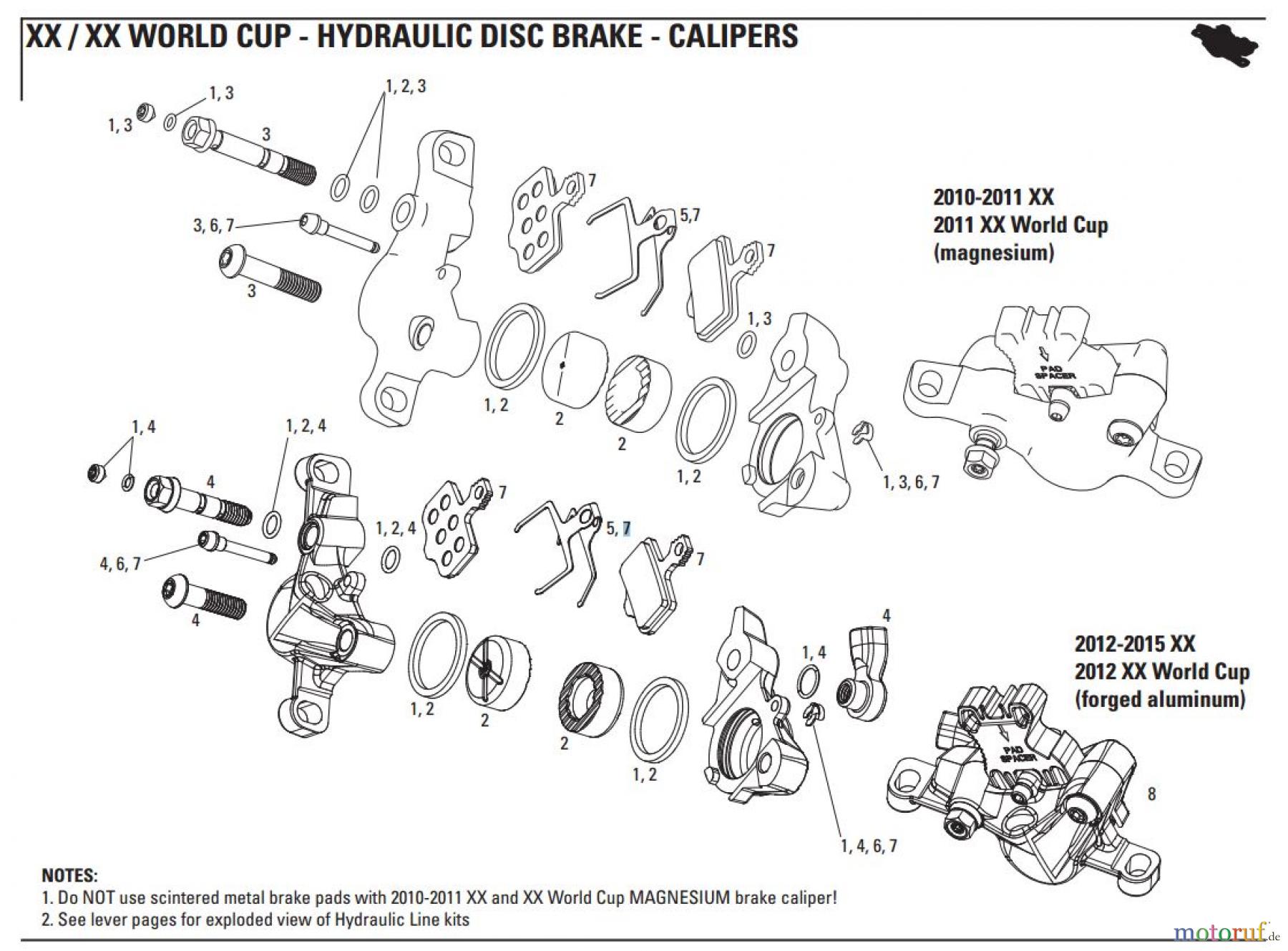  Sram Sram XX / XX WORLD CUP - HYDRAULIC DISC BRAKE - CALIPERS