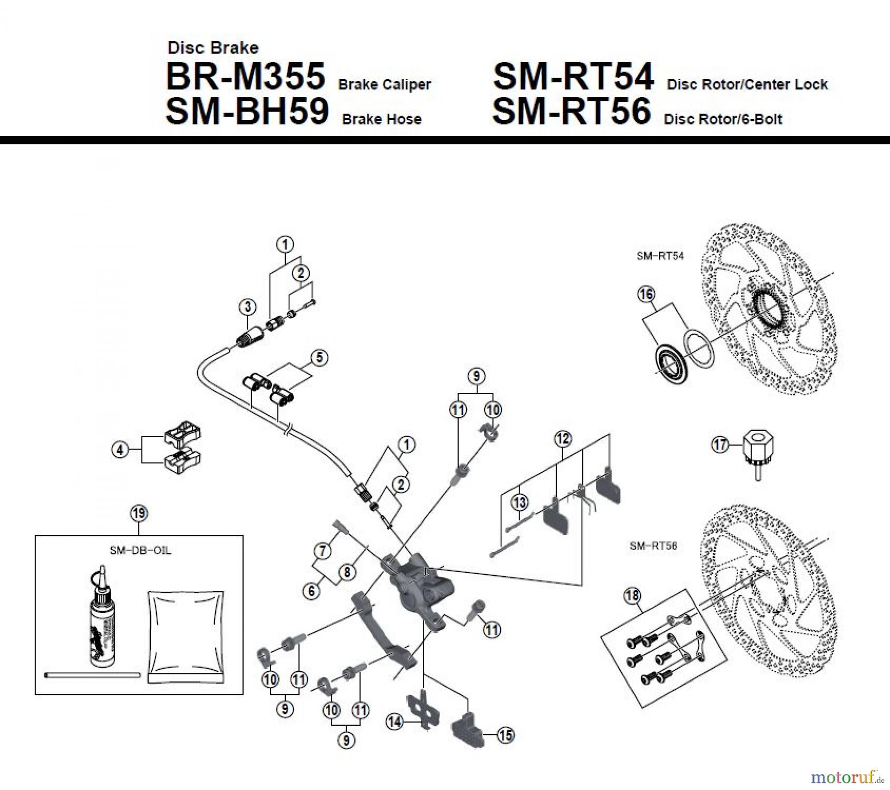  Shimano BR Brake - Bremse BR-M355 -3813