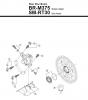 Shimano BR Brake - Bremse Listas de piezas de repuesto y dibujos BR-M375 -R -3230 Rear Disc Brake