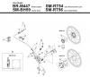 Shimano BR Brake - Bremse Listas de piezas de repuesto y dibujos BR-M447 Disc Brake