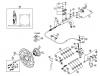 Shimano BR Brake - Bremse Listas de piezas de repuesto y dibujos BR-M555, BL-M556 SHIMANO DEORE Hinterrad-Scheibenbremse von 2003