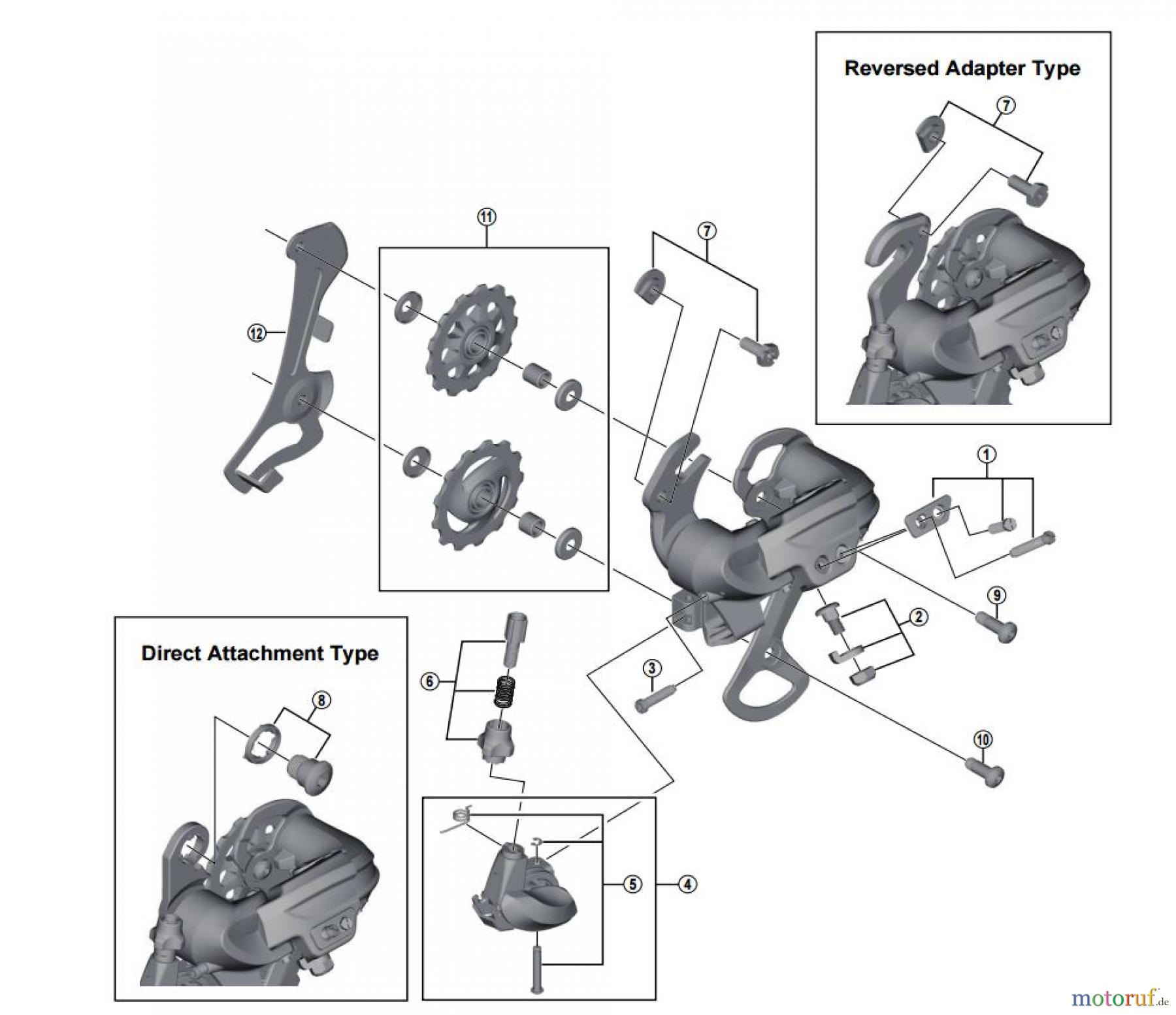  Shimano RD Rear Derailleur - Schaltwerk RD-TY500