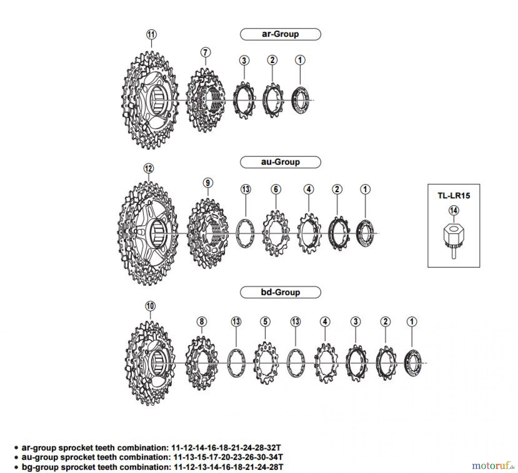  Shimano CS Cassette / Zahnkranz CS-HG80-2804 Cassette Sprocket  9-Speed