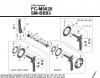 Shimano FC Front Chainwheel - Kurbelsatz, Vorderes Kettenblatt Listas de piezas de repuesto y dibujos FC-M9020-3776 XTR Kurbelgarnitur