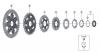 Shimano CS Cassette / Zahnkranz Listas de piezas de repuesto y dibujos CS-M9001 -3838 Kasette MTB 11-fach