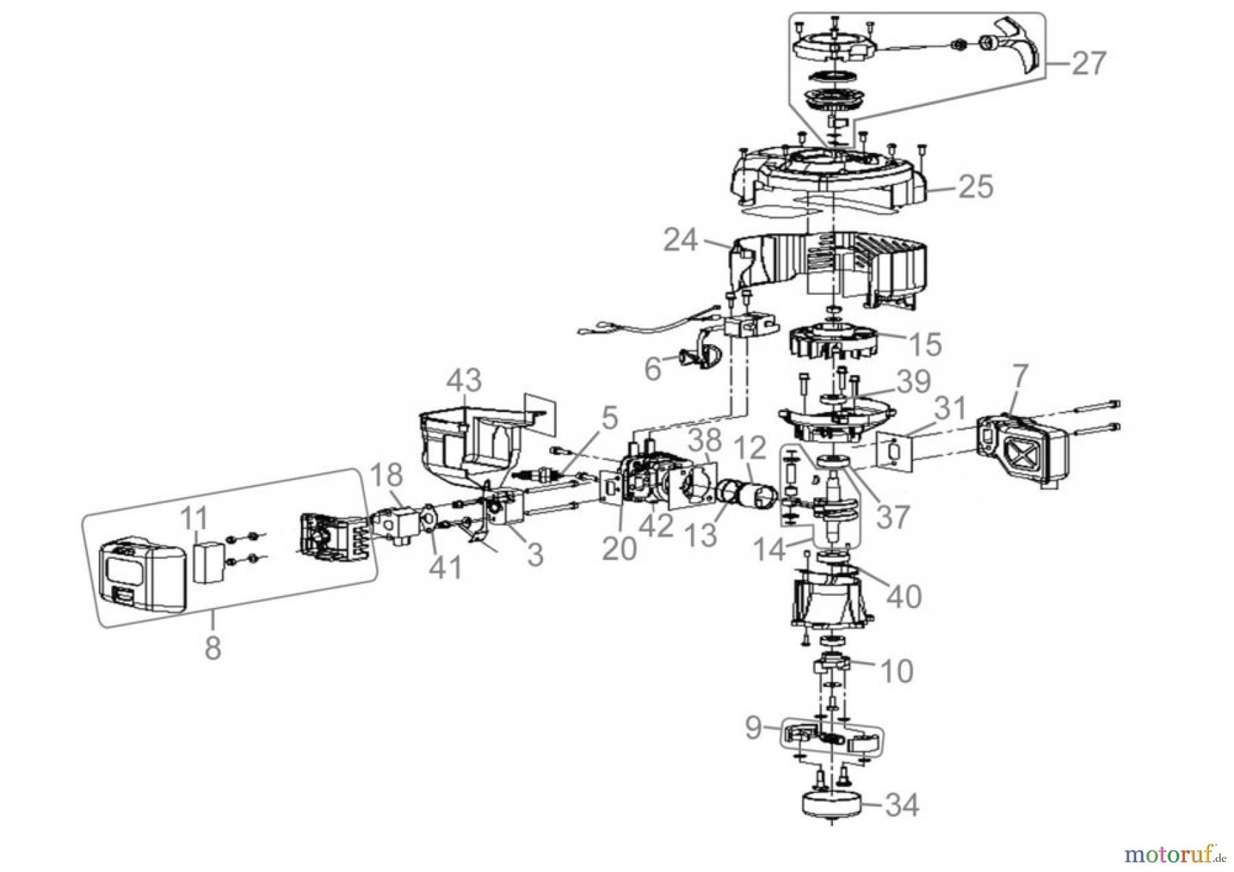  Güde Gartentechnik Heckenscheren Benzin-Heckenscheren HECKENSCHERE GMH 602 - 93998  FSL93998-01