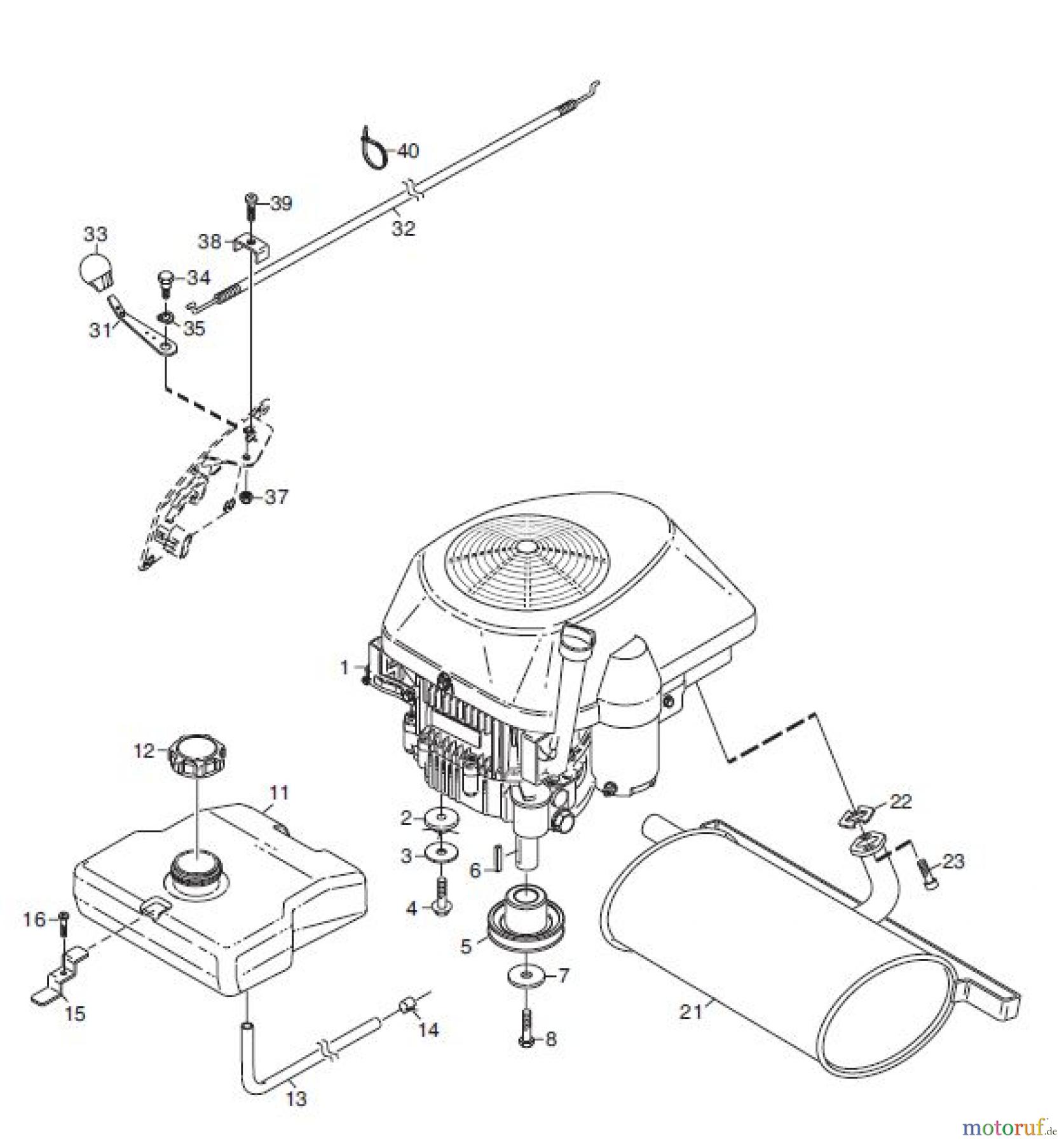  Global Garden Products GGP Frontmäher X1 2009 MOTOR