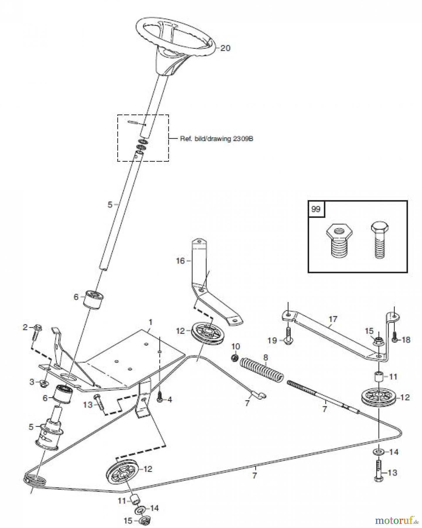  Global Garden Products GGP Frontmäher X1 2010 LENKUNG