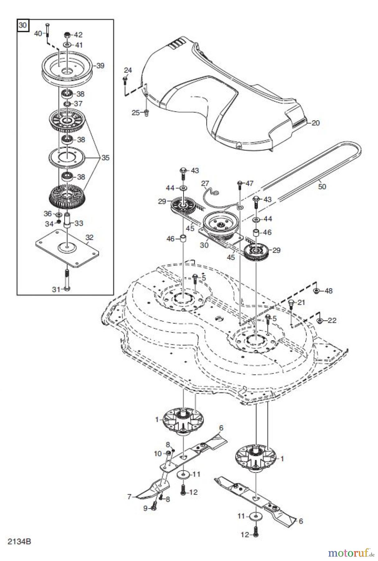  Global Garden Products GGP Frontmäher XK_XK4 SERIES 2010 XK MÄHWERK 95C TRANSMISSION