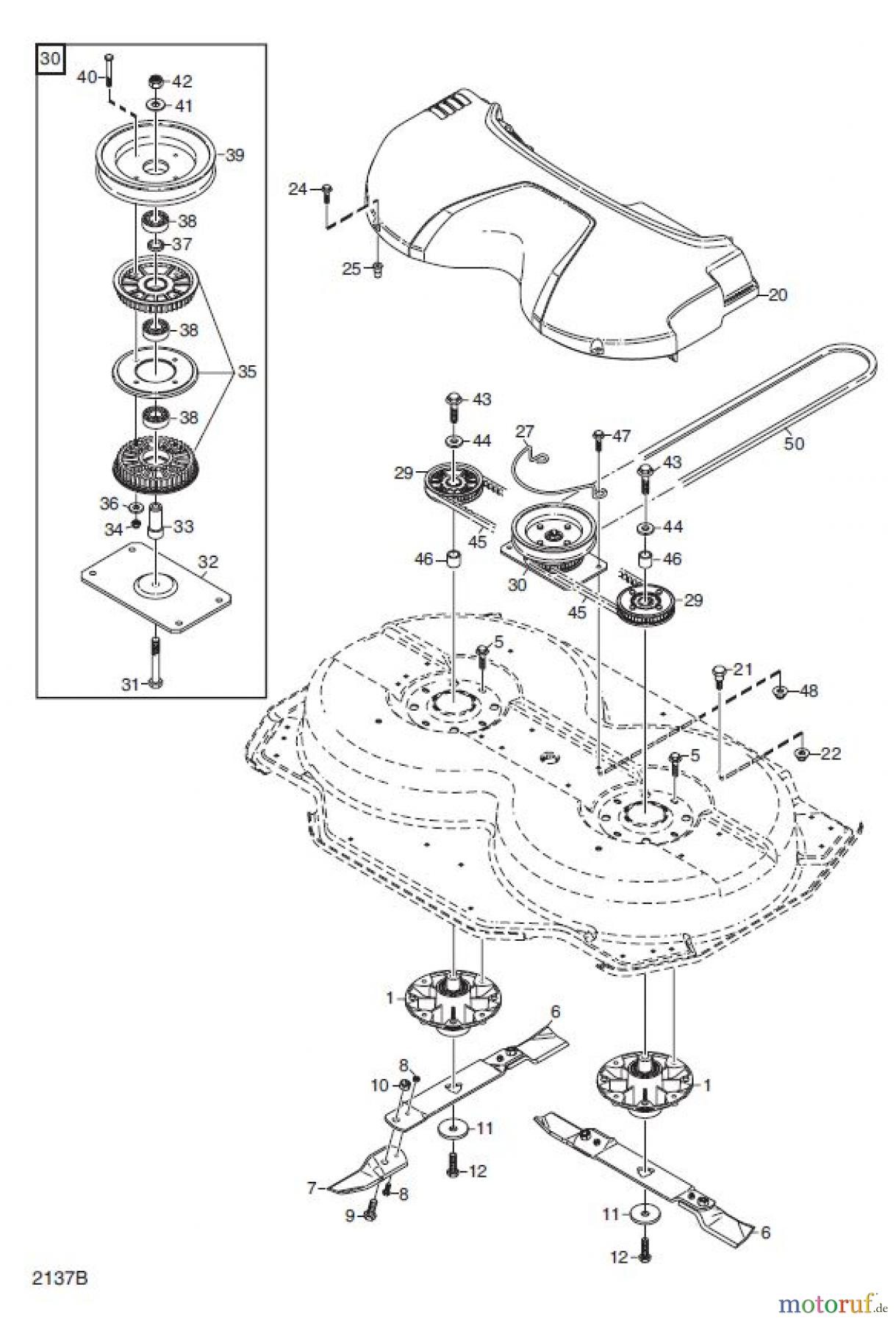  Global Garden Products GGP Frontmäher XK_XK4 SERIES 2010 XK MÄHWERK 105C TRANSMISSION