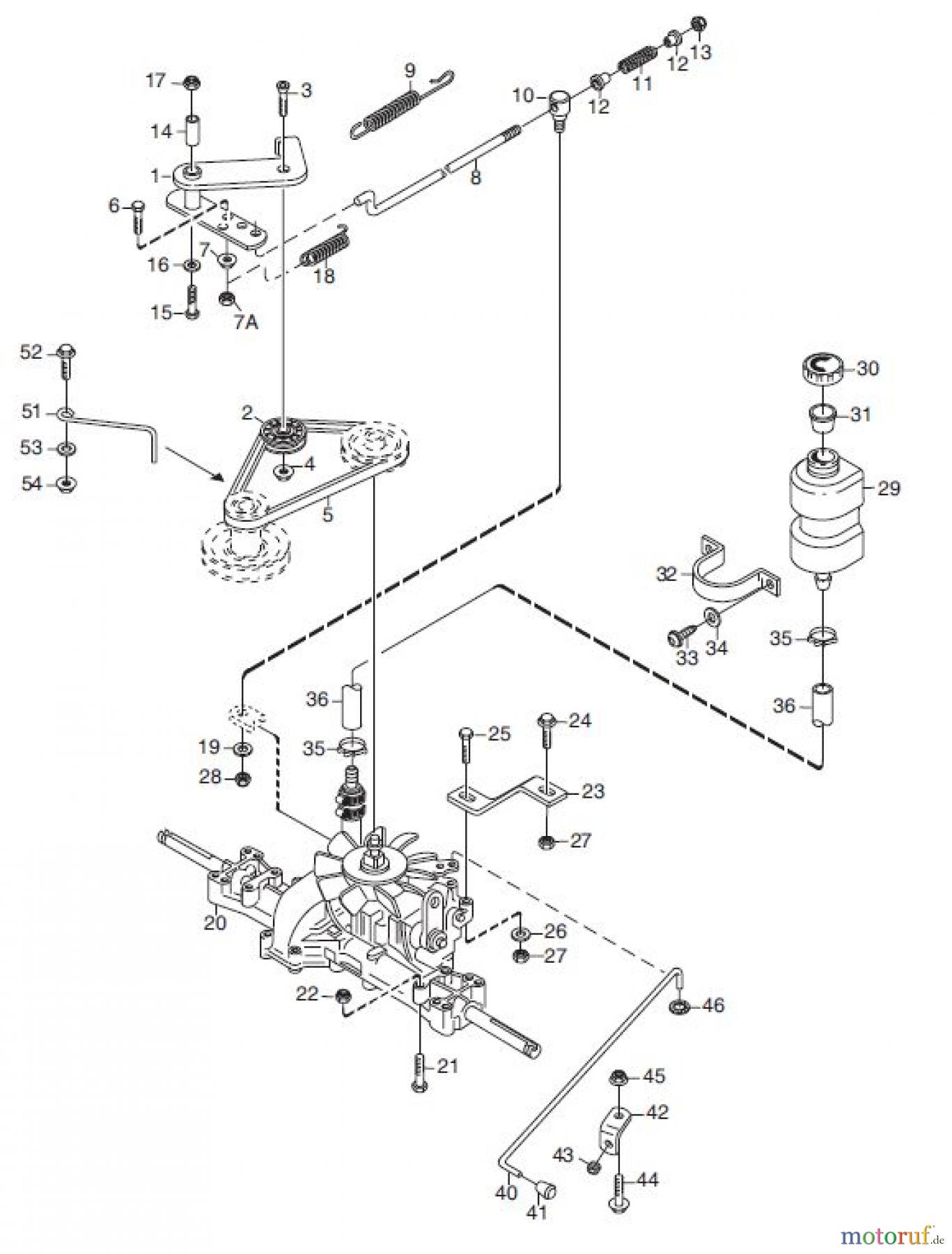  Global Garden Products GGP Frontmäher XK_XK4 SERIES 2010 XK 140HD- XK 160-XK4 160HD TRANSMISSION 2WD